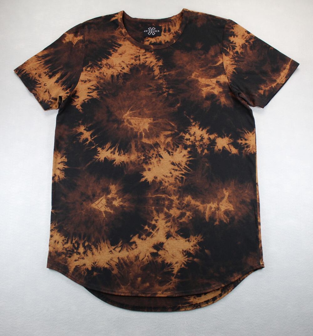 Jay Walker Bleach Tie Dye T-Shirt Brown Men's Medium